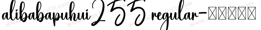alibabapuhui255 regular字体转换